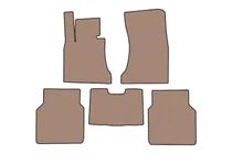BMW 7-serie E65/66 2001–2008 Rubberen automatten Carsuit (voor E66, beige) foto 1