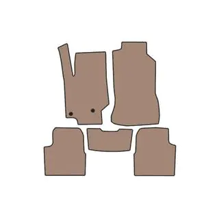 Carsuit rubber automatten (benzine, beige)