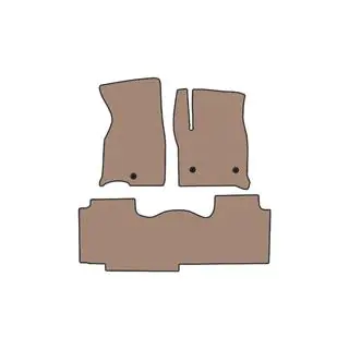 Carsuit rubberen vloermatten (2 rijen, beige) foto 1
