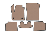 Fiat 600/600e 2023– Rubberen automatten Carsuit (Електро, beige) foto 1