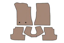 Ford Mustang 2015–2023 Rubberen automatten Carsuit V2 (Beige) foto 1