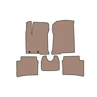 Rubberen automatten Carsuit (Beige) foto 1