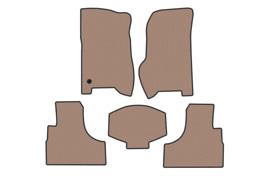 Jeep Cherokee/Liberty 2002–2007 Rubberen automatten Carsuit (Beige) Foto 1