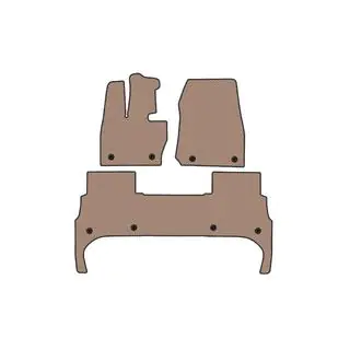 Rubberen automatten Carsuit (Beige) foto 1