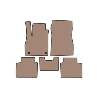 Rubberen automatten Carsuit (Beige) foto 1