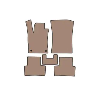 Carsuit rubber automatten (benzine, beige)