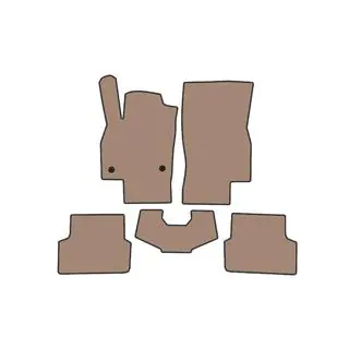 Rubberen automatten Carsuit (HB, beige)