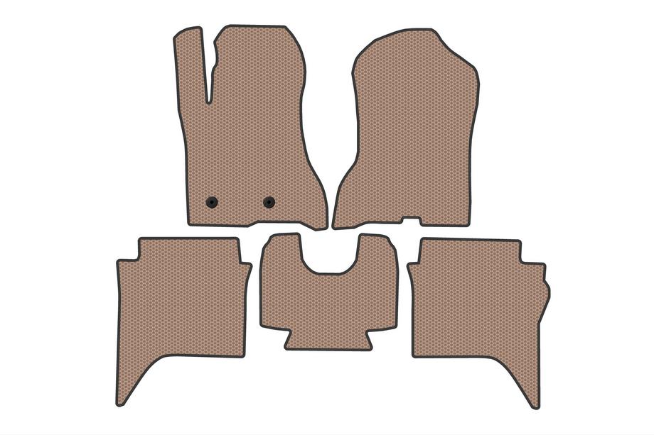 Volkswagen Amarok 2022– Rubberen automatten Carsuit (Beige) Image
