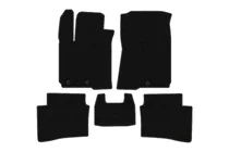 Hyundai I-20 2014–2020 Rubberen automatten Carsuit (Zwart) foto 1