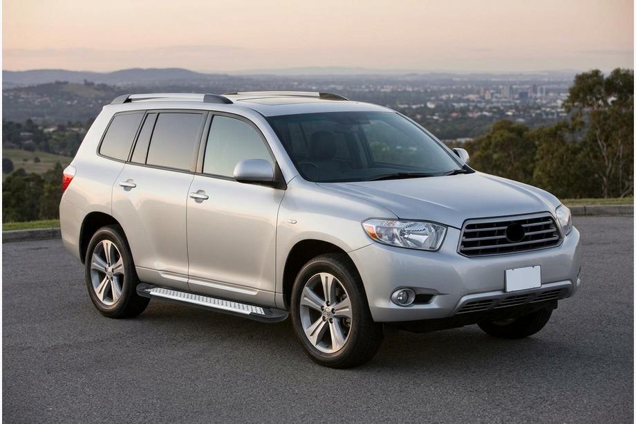 Toyota Highlander 2008–2013 Side steps Allmond Grey (2 stuks, aluminium) Foto 1