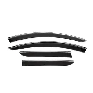 Raamdeflectoren met chromen sierlijst (4 stuks, Sunplex Chrome) Dacia Duster 2018–2024 foto 1