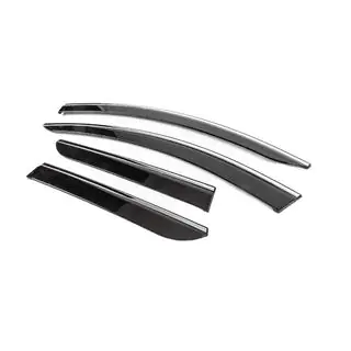 Raamdeflectoren met chromen sierlijst (4 stuks, Sunplex Chrome) Dacia Duster 2018–2024 foto 2