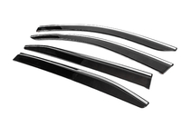 Citroen C5 Aircross 2017–2025 Raamdeflectoren met chromen sierlijst (4 stuks, Sunplex Chrome) foto 2