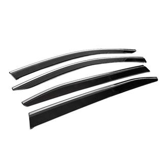Raamdeflectoren met chromen sierlijst (4 stuks, Sunplex Chrome) Citroen C5 Aircross 2017–2025 foto 3
