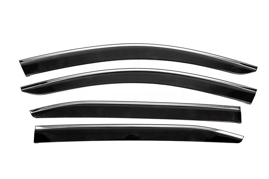 Citroen C5 Aircross 2017–2025 Raamdeflectoren met chromen sierlijst (4 stuks, Sunplex Chrome) Image