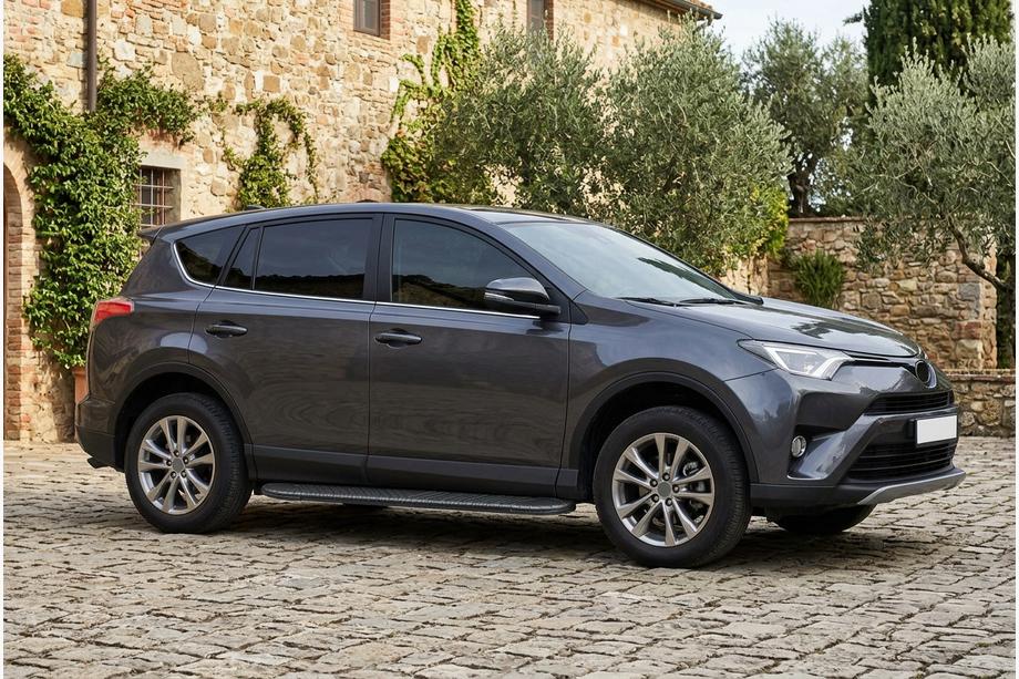 Toyota Rav 4 2013–2018 Bosphorus Black side steps (2 st., aluminium) Image
