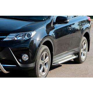 Side steps Allmond Grey (2 stuks, aluminium) Toyota Rav 4 2013–2018 foto 1