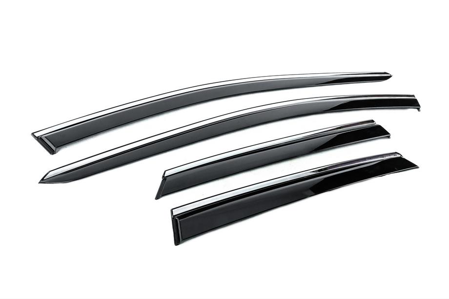 Volkswagen ID.7 2023– Windschermen met chromen sierlijst Niken Luxury (4 stuks) Foto 3