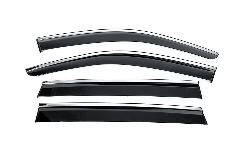 Volkswagen Tiguan 2023– Windschermen met chromen sierlijst Niken Luxury (4 stuks) Image