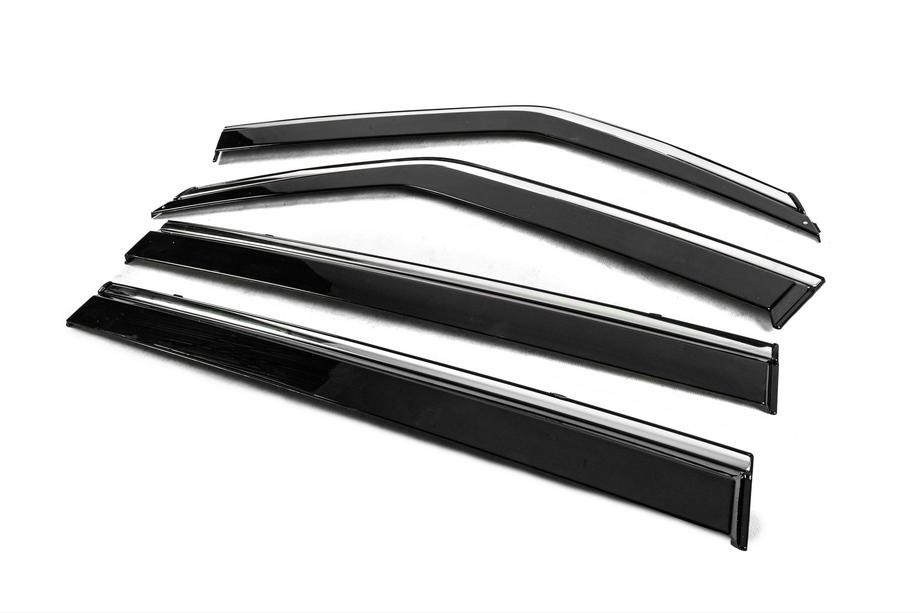 Nissan Patrol Y62 2010–2024 Windschermen met chromen sierlijst Niken Luxury (4 stuks) Foto 2