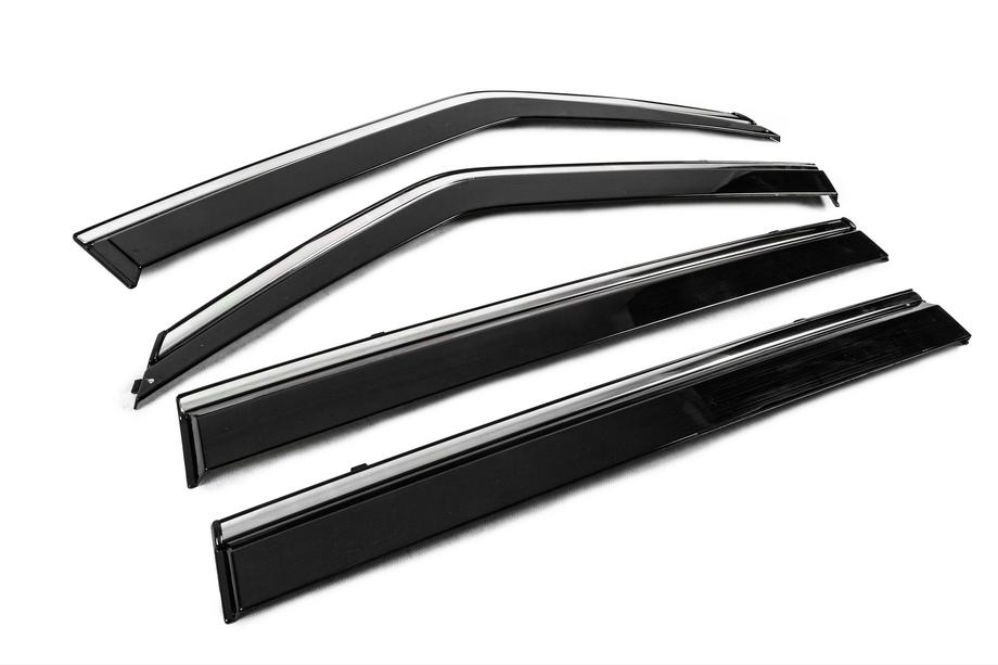 Nissan Patrol Y62 2010–2024 Windschermen met chromen sierlijst Niken Luxury (4 stuks) Foto 3