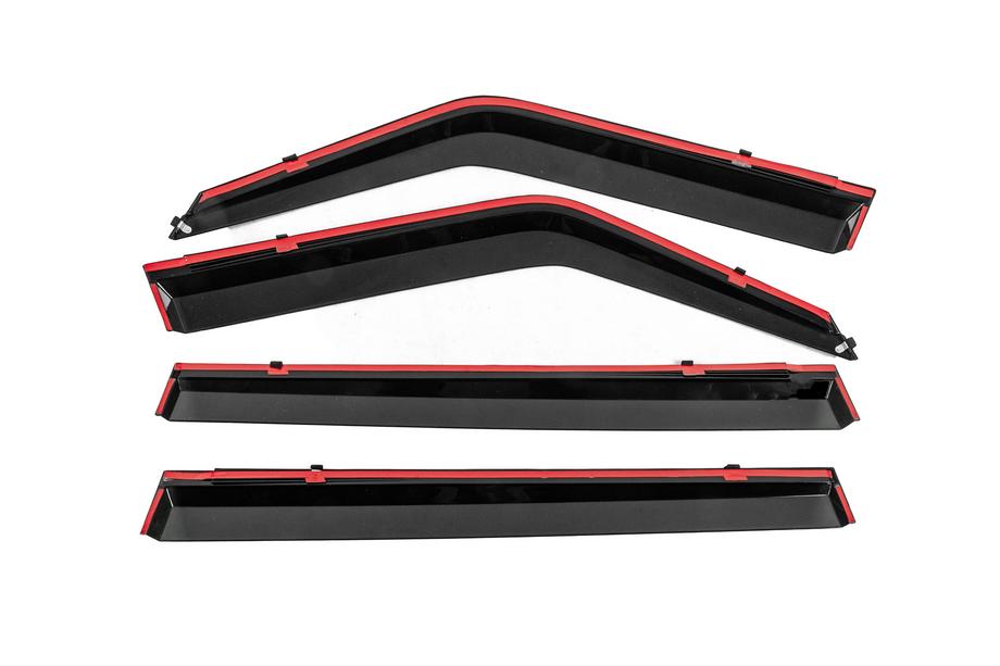 Nissan Patrol Y62 2010–2024 Windschermen met chromen sierlijst Niken Luxury (4 stuks) Foto 4