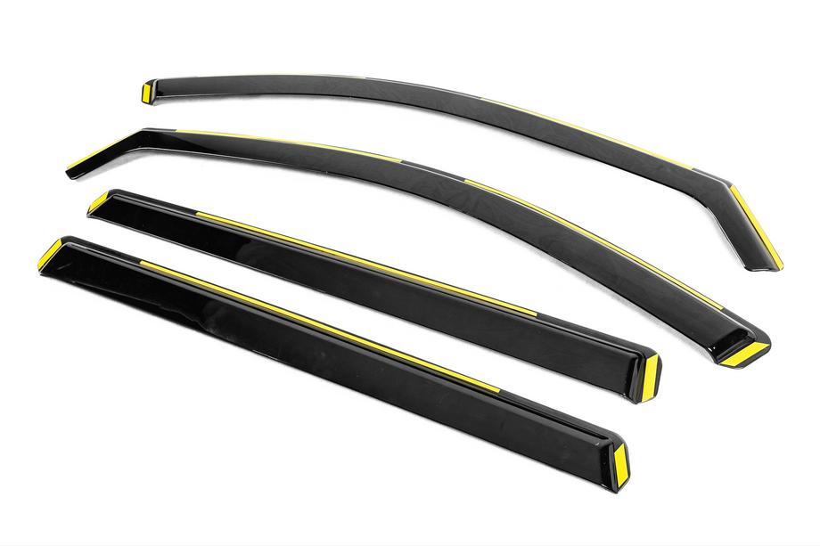 Mazda CX-80 2024– In-channel raamdeflectoren Niken Luxury (4 stuks) Foto 2