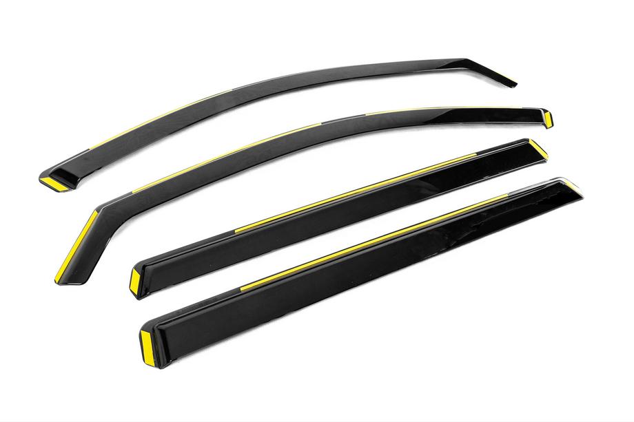 Mazda CX-80 2024– In-channel raamdeflectoren Niken Luxury (4 stuks) Foto 3