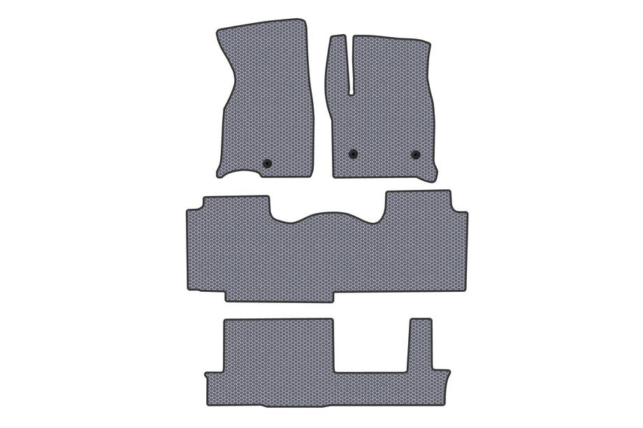 Chevrolet Tahoe 2020– Carsuit rubberen automatten (3 rijen, grijs) Image
