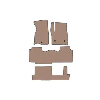 Rubberen automatten Carsuit (3 rijen, Beige) foto 1