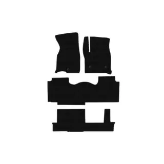 Carsuit rubber matten (3 rijen, zwart) foto 1