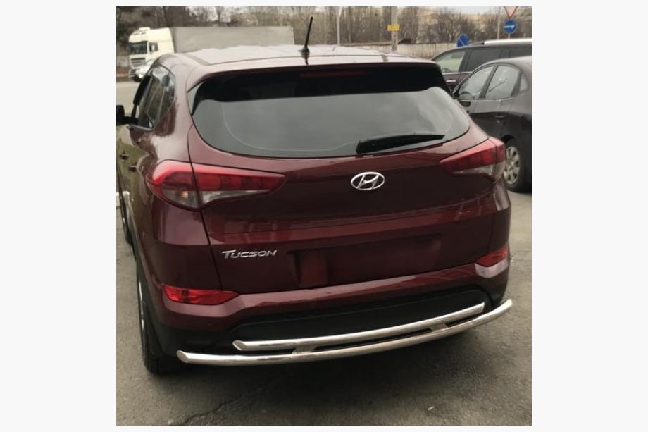 Hyundai Tucson TL 2016–2021 Achterbeschermbeugel AK002-2 (RVS) Image