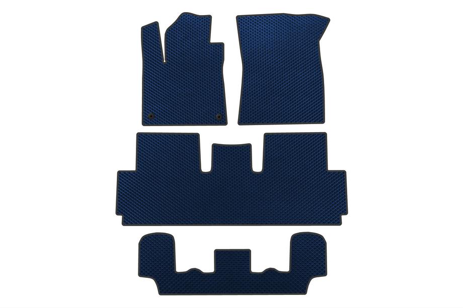 Citroen C-4 Picasso 2013–2022 EVA automatten (voor Grand, 3 rijen, Blauw) Image