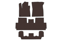 Citroen C-4 Picasso 2013–2022 Rubberen automatten Carsuit (voor Grand, 3 rijen, bruin) foto 1