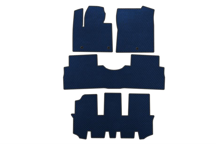 Hyundai Santa Fe 4 2018–2023 EVA automatten (3 rijen, blauw) Image