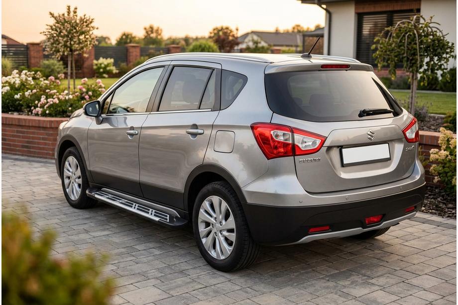Suzuki SX4 S-Cross 2013–2016 Sunrise side steps (set van 2, aluminium) Image