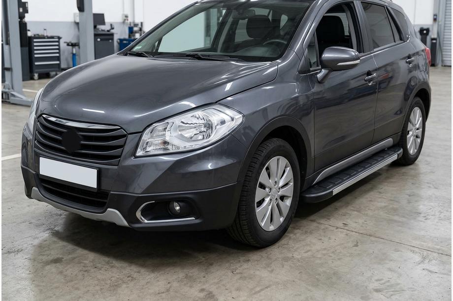 Suzuki SX4 S-Cross 2013–2016 Duru side steps (2 stuks, aluminium) Image