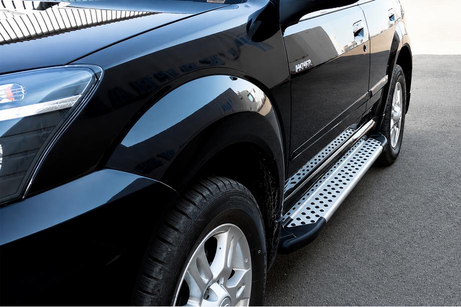 GreatWall Haval/Hover H3 2005–2013 Side steps Allmond Grey (2 stuks, aluminium) Foto 1