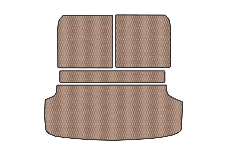 KIA EV9 Rubberen kofferbakmat V2 (Beige) Image