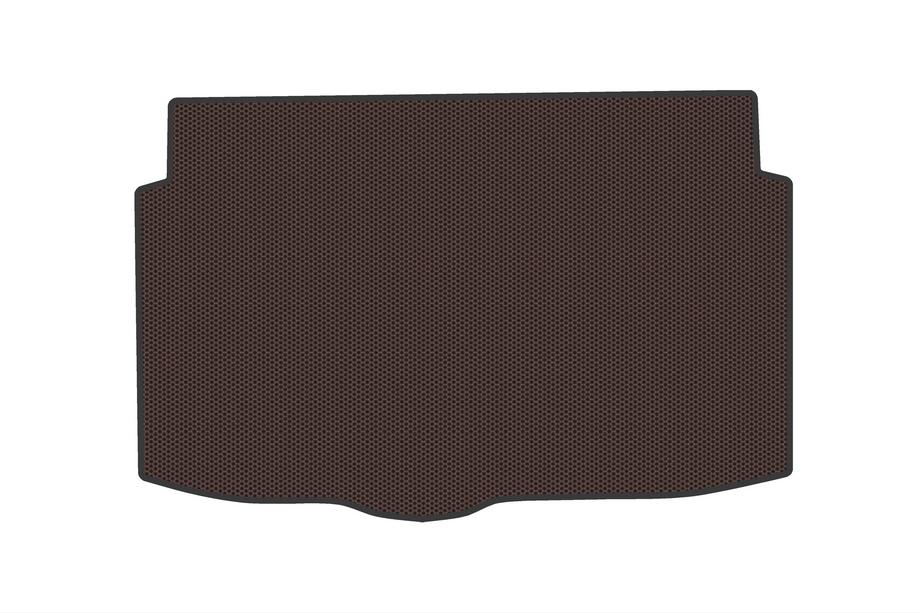 Hyundai I-20 2020– Rubberen kofferbakmat V2 (Bruin) Foto 1