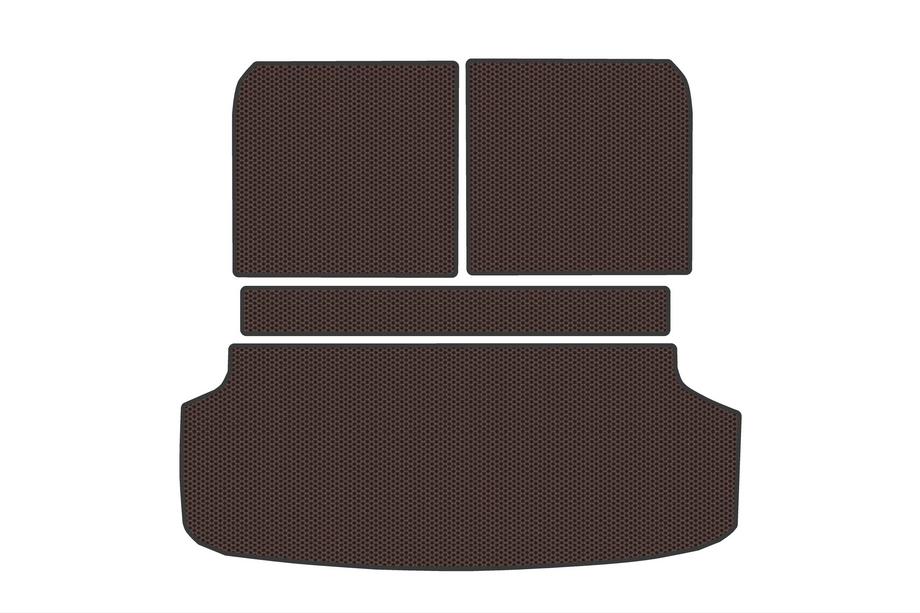 KIA EV9 Rubberen kofferbakmat V2 (Bruin) Image