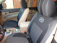 Hyundai Santa Fe 2 2006–2012 Autostoelhoezen (kunstleer↗stof, Premium) foto 16