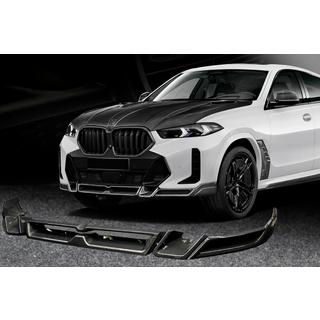 Frontbumper lip Lip LRT (voor M-Sport 2023+, carbon) BMW X6 G06 2019–2027 foto 1