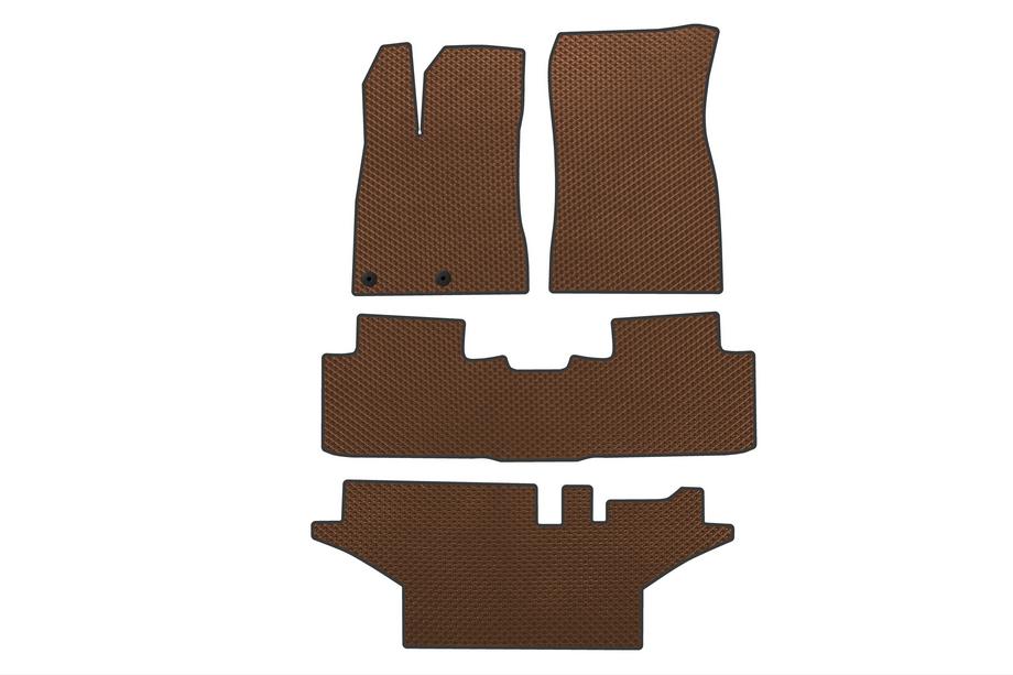 Peugeot 5008 2024– EVA automatten voor interieur (3 rijen, bruin) Image
