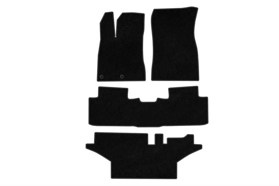 Peugeot 5008 2024– Textiele automatten Deluxe (3 rijen, zwart) Image