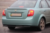 Chevrolet Lacetti 2003–2024 Achterbeschermbeugel AK002 Black (42 mm, RVS) foto 1