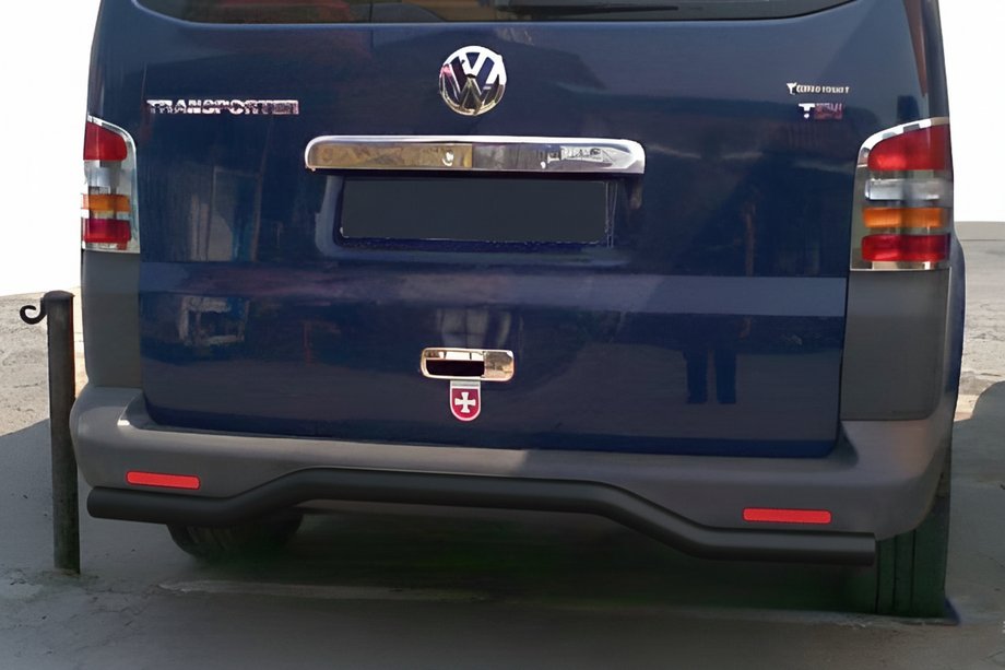 Volkswagen T5 Multivan 2003–2010 Achterrolbeugel Wave Black (RVS) Image