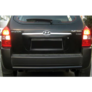Achterbeschermbeugel AK002 Black (RVS) Hyundai Tucson JM 2004– foto 1