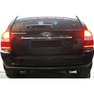 Achterbeschermbeugel AK002 Black (RVS) Kia Sportage 2004–2010 foto 3