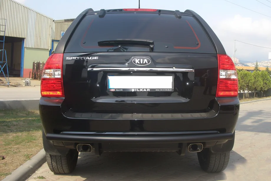 Kia Sportage 2004–2010 Achterbeschermbeugel AK002 Black (RVS) Image